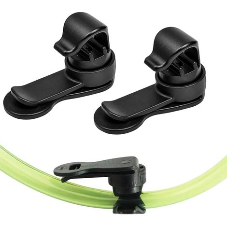 2 Clips Magnétiques pour Tube d'Hydratation, Support Magnétique de Tuyau, Porte-Tuyau pour Sac à Dos, Clip Magnétique pour Randonnée, Course à Pied et VTT (1/5)