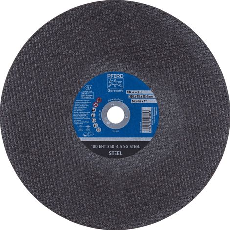 PFERD Trennscheibe Trennschleifer EHT 350x4,5x25,4 mm SG STEEL für Stahl (100 m/s) (1/5)