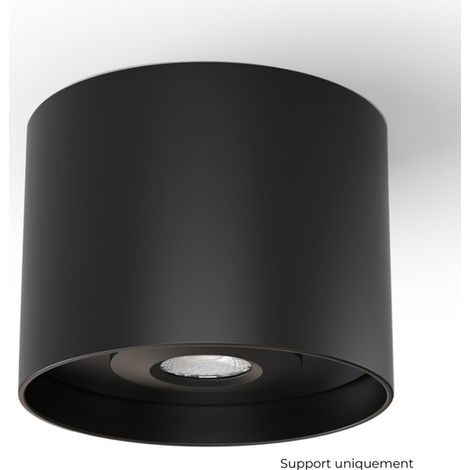 DECOCIEL Support installation saillie plafond béton - Coloris Noir mat pour CANIS / DRACO / TWO - D002MB - SOLUM