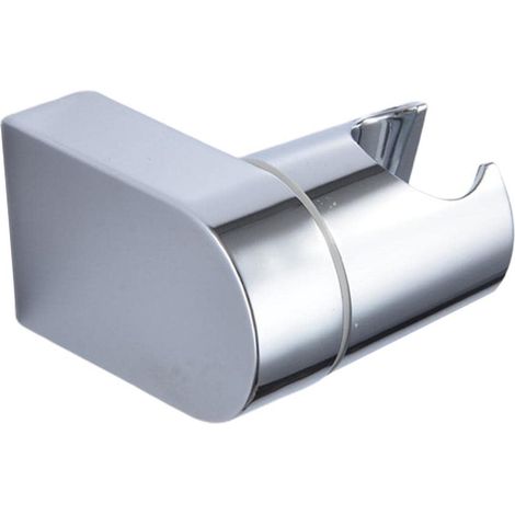 Supporto scorrevole per soffione doccia portatile, accessorio per montaggio a parete in bagno  soffione doccia  casa e giardino, argento - 2 pezzi (1/5)