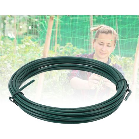 Pflanzenbinder mit Clips und Draht, 800 Stück, faltbar und zuschneidbar, 6 m/19,7 Fuß