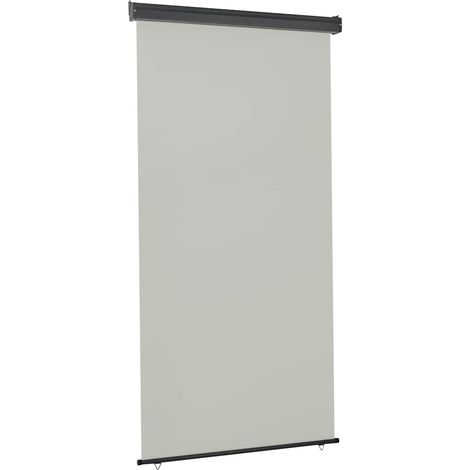 vidaXL Toldo lateral de balcón gris 125x250 cm (1/5)