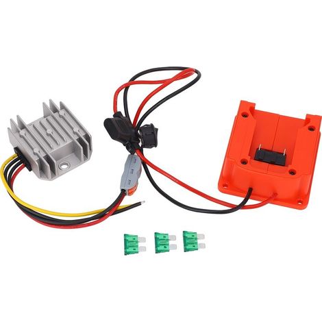 Convertisseur 18V à 12V DC12V 10A 120W sortie réducteur de tension cc alimenté par batterie avec fusibles à lame pour 48-11-1815 (1/5)