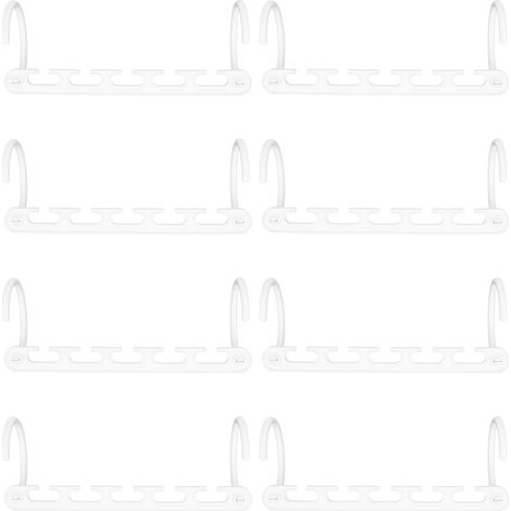 8Pcs étendoir à linge pour armoire avec 5 trous, pliable, cintre mural, pour salon et maison (1/5)