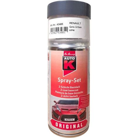 Bombe de peinture pour carrosserie - Renault - KPW Gris urban - 150 ml - Auto K