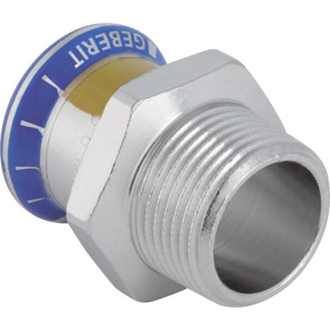 Geberit 34074 Mapress transition en acier inoxydable avec filetage mâle (1/4)