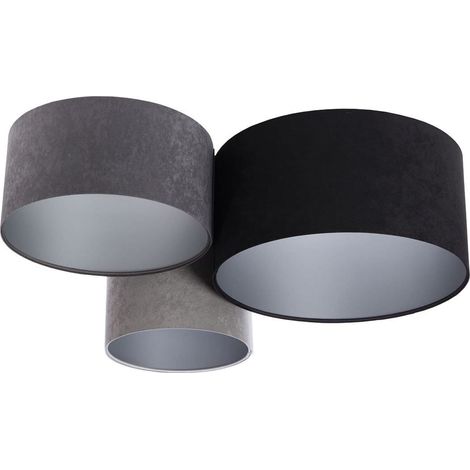 Plafonnier trio 080-02-052 - Gris, noir, gris, argent (1/5)