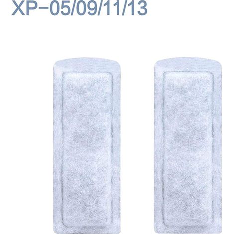 TRADE SHOP - Set 2 Pezzi Filtro Spugna Carbone Attivo Glb-01 Cotone Biochimica Sostituzione -