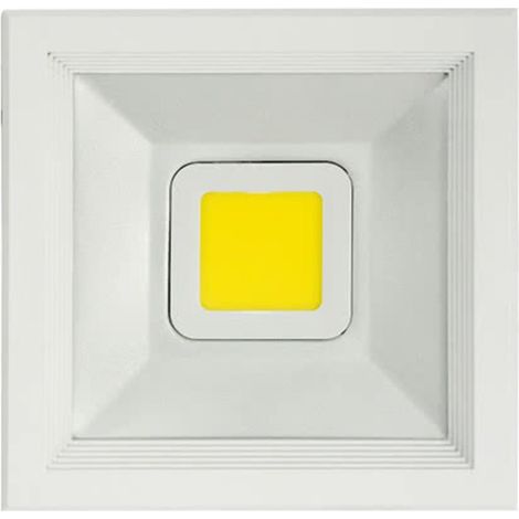 Quadratisches LED-Einbau-Downlight „Poseidon“ (20W 6500K 2000lm) IP20 19x19x8cm weiße Farbe