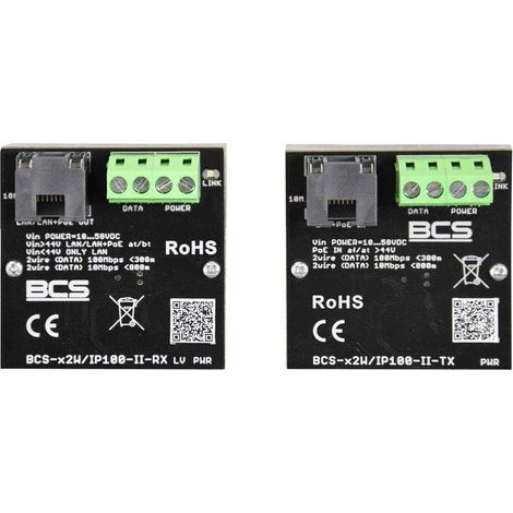 Decodificador bcs BCS-X2W/IP100-II transmisión 100 Mbps PoE (1/3)