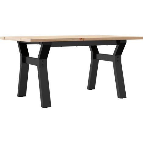 Maison Exclusive - Couchtisch Y-Gestell 80x50x40cm Massivholz Kie