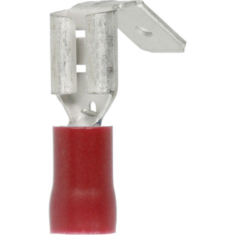 Clip femelle avec reprise rouge 0,5 - 1,5 mm² raccord 6,3 x 0,8 mm