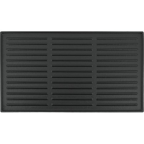 BBQ-Toro plancha de hierro fundido 44 x 24,5 cm plancha reversible, esmaltada
