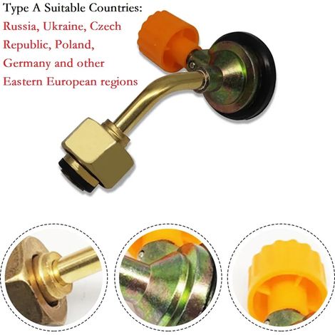 Adaptateur de remplissage pour bouteille de butane (1 pièce) - Convient pour le camping, les pique-niques et les réchauds portables. (1/5)