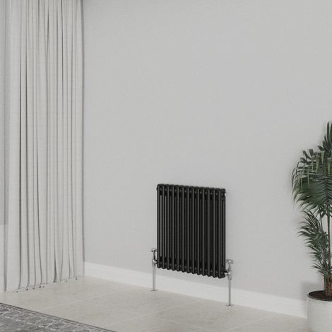 WarmeHaus Traditional Black Double Column Radiators 600x605mm (1/5)