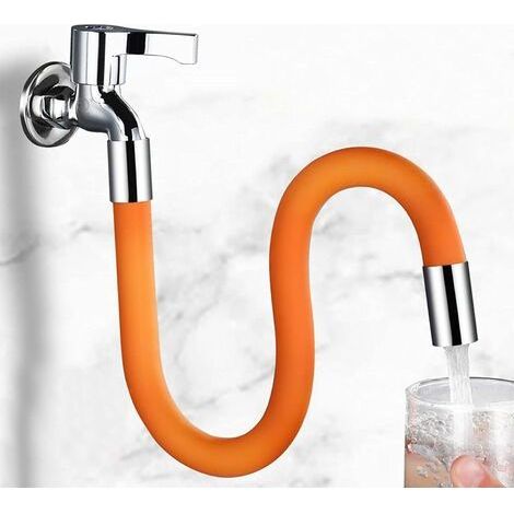 Tuyau de Pulvérisation d'Extension pour Robinet de Cuisine,360 degrés Tuyau de Robinet de Cuisine Mobile Tube d'Extension Universel en Mousse avec Connecteur pour Cuisine Salle de Bain (30CM) (1/5)