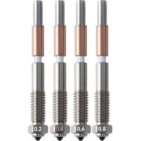 Buses bimétalliques QIDI Q2 de 0,2 mm, 0,4 mm, 0,6 mm et 0,8 mm avec isolation céramique intégrée pour pièces QIDI Q2C (1/5)