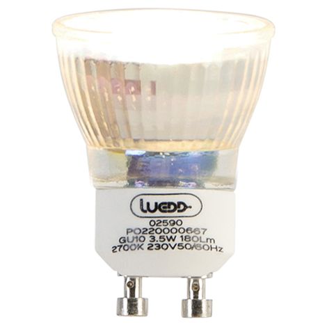 LUEDD Bombilla LED GU10 35mm 3.5W 180lm 2700K