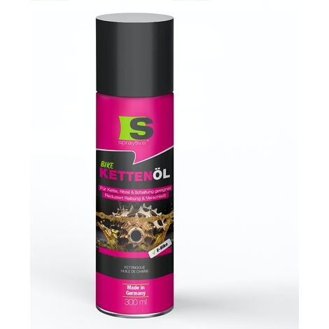 Spraytive 1x 300ml Kettenöl-Spray - für Fahrrad & E-Bike - Fahrradkettenöl - reduziert Reibung & Verschleiß - schützt Kette, Ritzel & Schaltung (1/5)