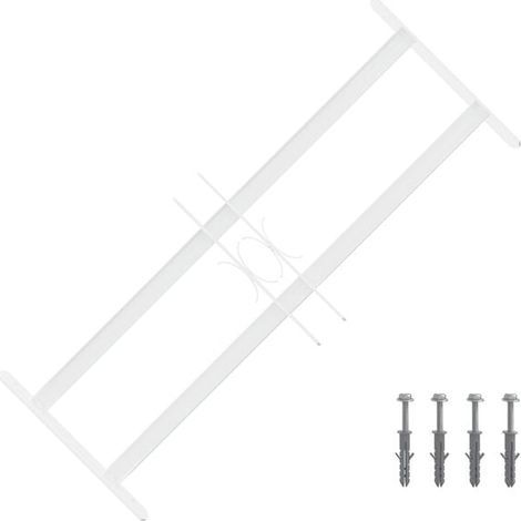 Grille de sécurité pour fenêtre avec deux barres transversales (1/5)