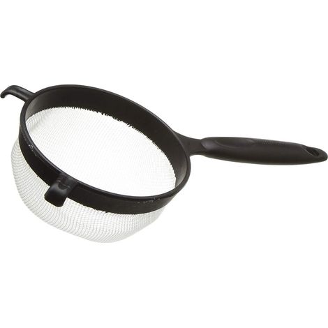 Passoire à lait en plastique tamis main sucre pâtes noir (1/3)
