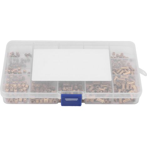 Écrous moletés en laiton à insérer, lot de 450 pièces, fixations à sertir pour visserie (1/5)