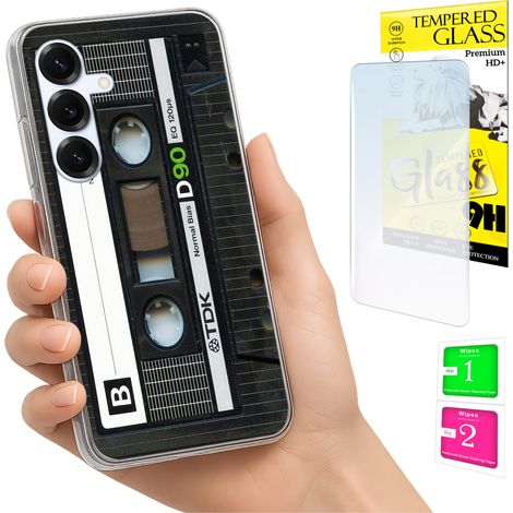 Custodia per Samsung Galaxy S25 FE, cover fotografica, cover posteriore + vetro 9H (1/5)