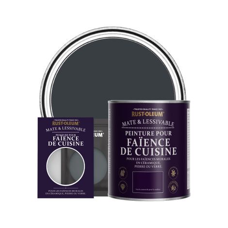 Peinture pour Faïence de Cuisine, Finition Mate - Anthracite (RAL 7016) (1/2)