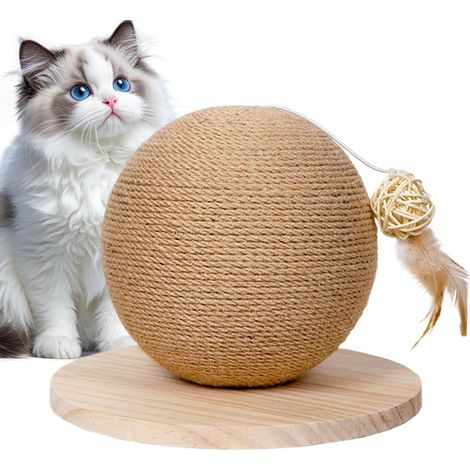 Griffoir Boule pour Chat Puzzle d'Enrichissement en Sisal (1/5)