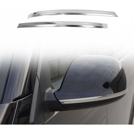 OMAC Garniture de Coque de Rétroviseur Compatible avec VW T5 Caravelle 2009-2015, Bande décorative de Rétroviseur, Argent 2 Pcs (1/5)