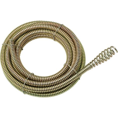 Ks Tools – Spirales de rechange pour déboucheurs Ø 6mm – Longueur 6m – Acier spécial pour débouchage textiles et cellulose – Livrées avec foret massue (1/3)