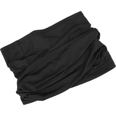Cache-cou anti-UV, foulard de protection solaire pour le visage, masque de protection en soie glacée respirante pour l'été, idéal pour le cyclisme, noir (1/5)