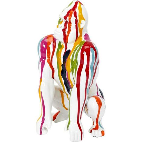 Statuette Déco Gorille "Rainbow" 24cm Multicolore (1/5)