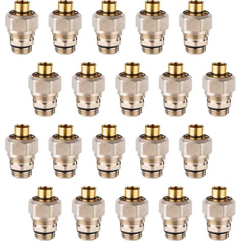 Anschlussverschraubung 1/2 Zoll Universal 20 x 2 mm 20 Stück