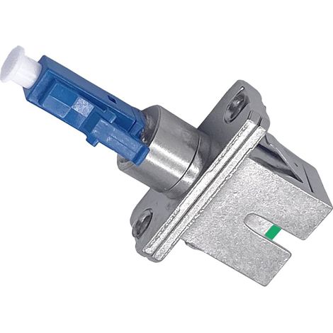 Elfcam® - Adaptateur à Fibre Optique Câble - Monomode Simplex LC/UPC Male à SC/APC Female, Lot de 1