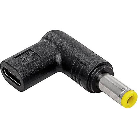 Adattatore USB-C / 5,5x2,5 mm per laptop HP Asus AK-ND-C01 con Power Delivery 100W