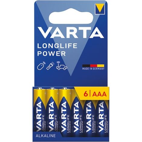 Longlife Power AAA/LR03 Batterie Blister à 6 - Varta