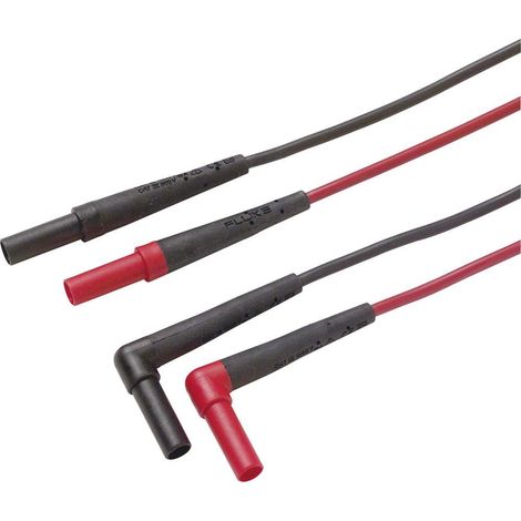 Fluke TL224 Set de cordons de mesure de sécurité Banane mâle 4 mm Banane mâle 4 mm 1.50 m noir, roug (1/3)