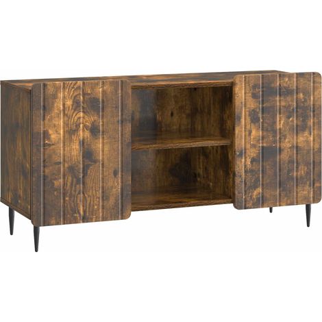 Mobile TV Rovere Fumo 102 x 34,5 x 52 cm Legno ingegnerizzato vidaXL