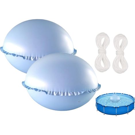 2Pièces Oreiller De Piscine d'hiver,Coussin d'air pour Piscine,Coussin d'air Piscine d'hiver,Coussin De Piscine d'hiver pour la Plupart des Piscines,Spas,Fontaines,Piscines,Petites Piscines (1/5)
