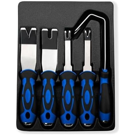 Outil de retrait clips garniture intérieure portière voiture avec tête tournevis, fixation et extracteur clous pour panneau automobile, bande d'étanchéité, réparation pneus (22 -