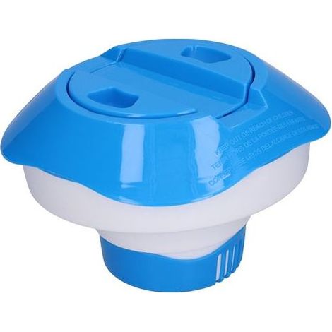 Distributeur de pastilles de chlore flottant télescopique 8 pouces pour piscine, accessoire de dosage (1/5)
