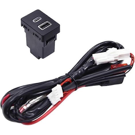 QC3.0 Typ-C PD USB-Kfz-Netzteil, Schnellladegerät und Ladebuchse für Ford Transit (1/5)