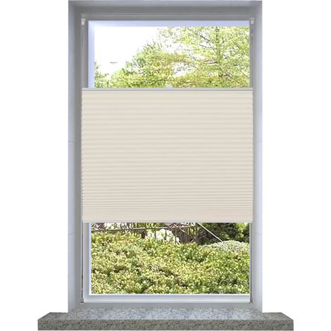 Plisé Para Ventana Persiana 40X100cm Crema vidaXL