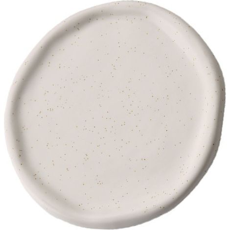 Plateau à bijoux rond en céramique brillante, style moderne et élégant, idéal pour la maison. (1/5)