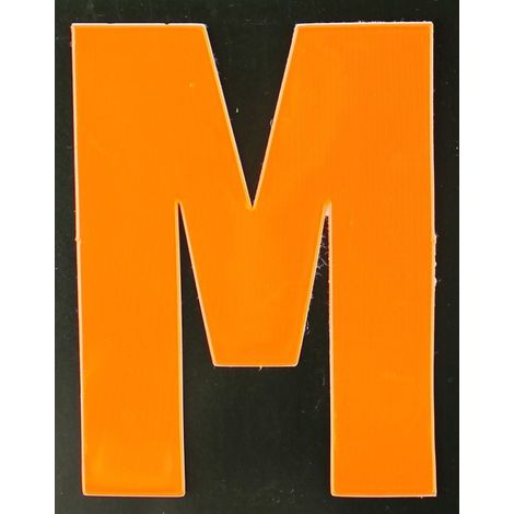Conacord Reflektierender Klebebuchstabe M orange M Klebebuchstaben & Zahlen (1/2)