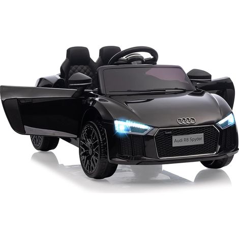 Voiture Électrique Enfant sous Licence Audi, Véhicule Électrique pour Enfants 3-8 Ans avec Télécommande, Deux Moteurs, Lumières LED, Musique Noir (1/5)