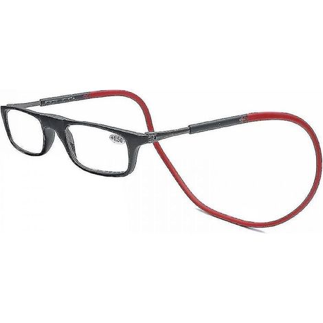 Hochwertige Lesebrille mit magnetischer Absorption, zum Um-den-Hals-Tragen, trendiges Design – 1,25-fache Vergrößerung (1/5)