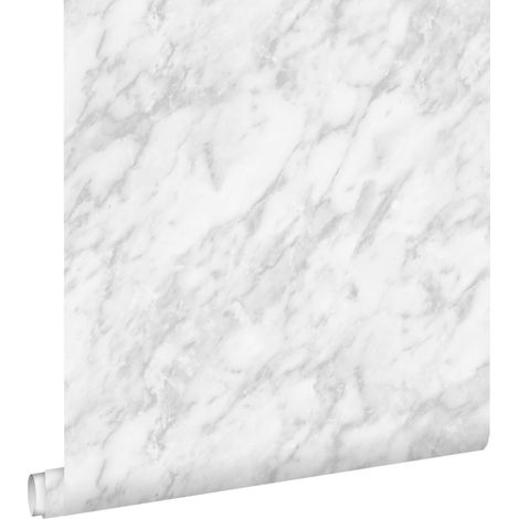 papier peint marbre blanc et gris - ESTAhome (1/5)