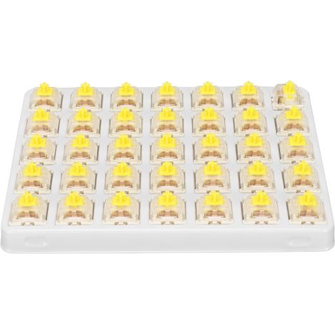 35 Interrupteurs Mécaniques G Yellow Pro Pré-lubrifiés 3 Broches RGB SMD Linéaires à Ressort Unique pour Clavier (1/5)